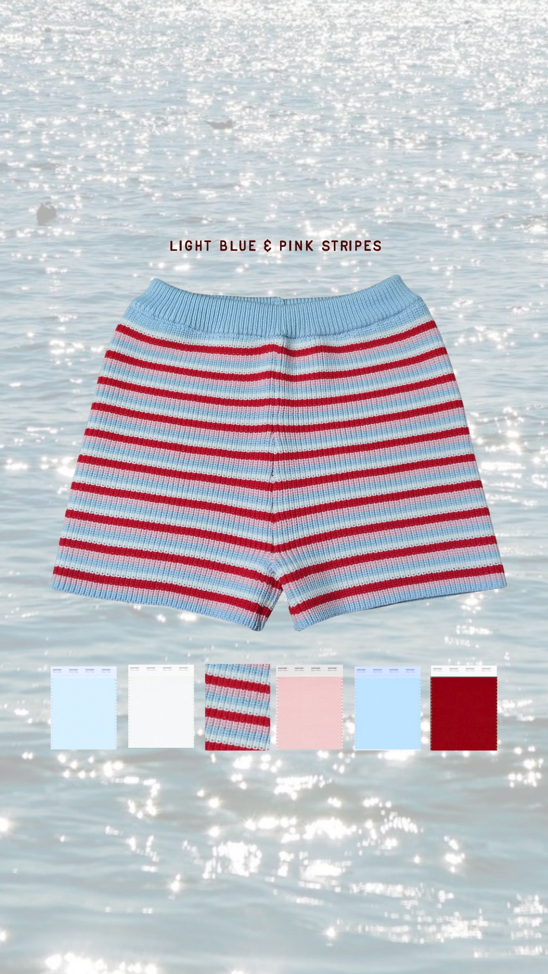 Light Contrast Knit Shorts — REILLY The Label